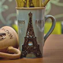 Load image into Gallery viewer, European and American pop creative glass ceramic high-capacity literary retro mugs office home coffee cup