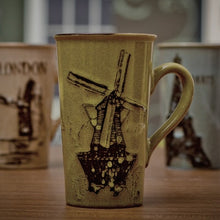 Load image into Gallery viewer, European and American pop creative glass ceramic high-capacity literary retro mugs office home coffee cup