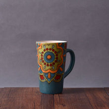 Load image into Gallery viewer, European and American pop creative glass ceramic high-capacity literary retro mugs office home coffee cup