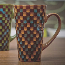 Load image into Gallery viewer, European and American pop creative glass ceramic high-capacity literary retro mugs office home coffee cup