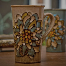 Load image into Gallery viewer, European and American pop creative glass ceramic high-capacity literary retro mugs office home coffee cup
